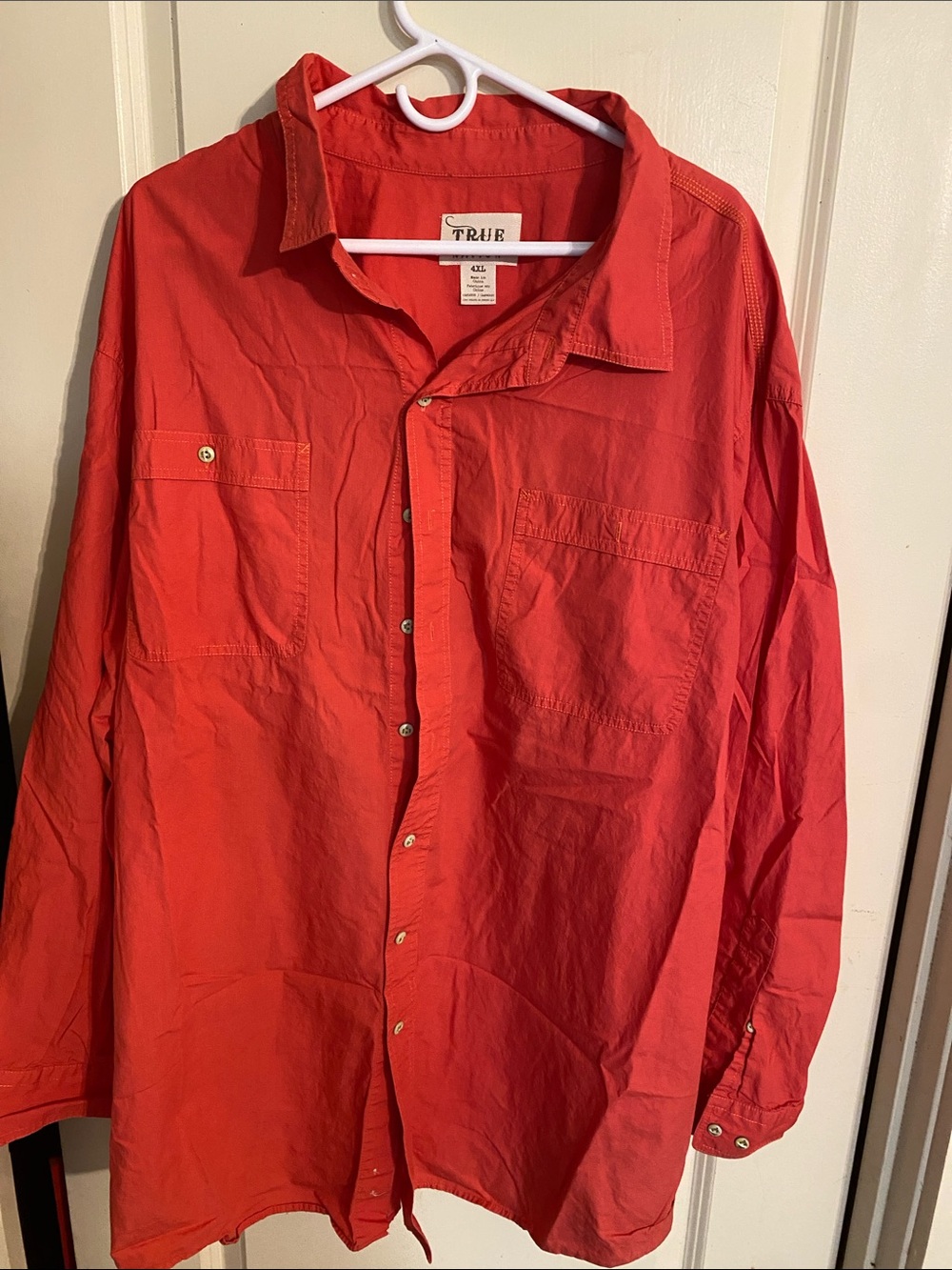 True Nation Button-Front Collared Shirt